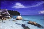 Secluded beach on Lang Tengah