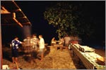 Buffet dinner on the island