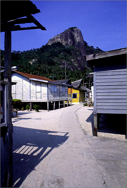 The island's little kampung