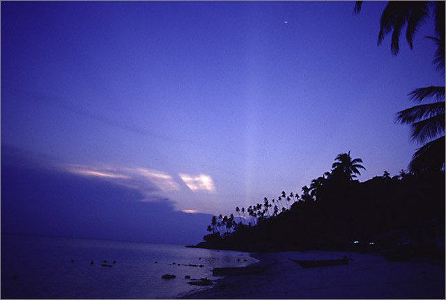 The island sunset